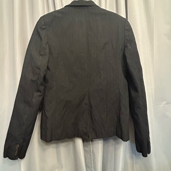 J. Crew black denim schoolboy 87 Regent Blazer Button Pockets size 8 - Picture 4 of 9